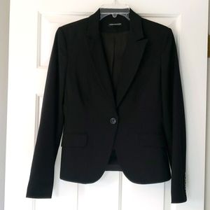 Express One Button Blazer, Black, Size 8